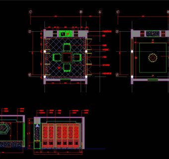 茶室CAD景观图纸