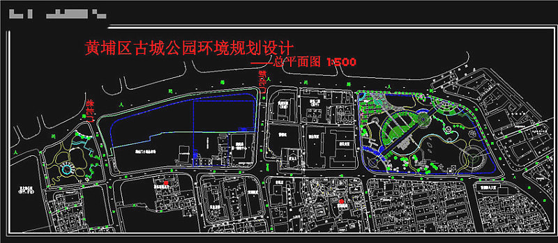 公园总平面CAD景观图纸