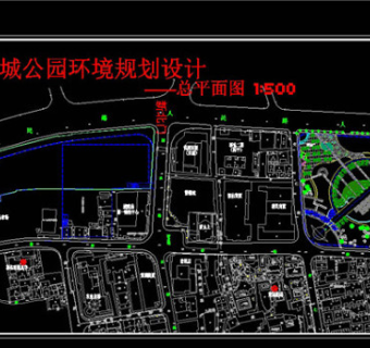 公园总平面CAD景观图纸
