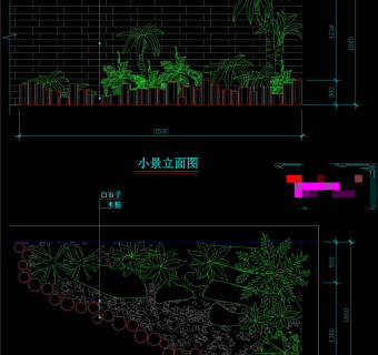 景点平面CAD景观图纸