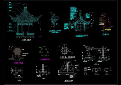 带假山CAD景观图纸