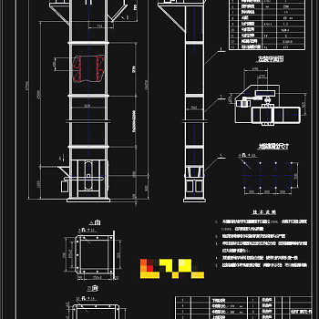 斗式提升机设计素材CAD景观图纸