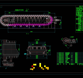 板式给料机CAD机械图纸