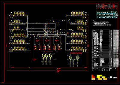 仓泵除灰系统图CAD机械图纸