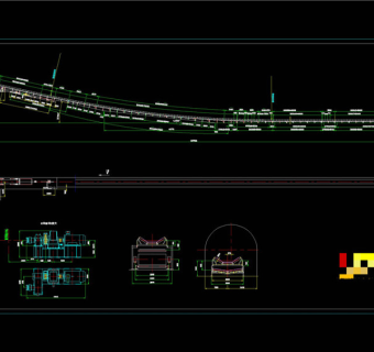 胶带机总图CAD机械图纸