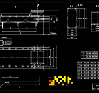 定量给料机CAD机械图纸