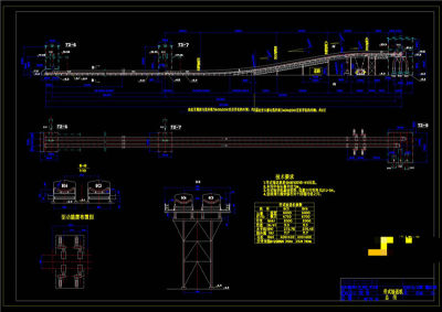 胶带机总图CAD机械图纸
