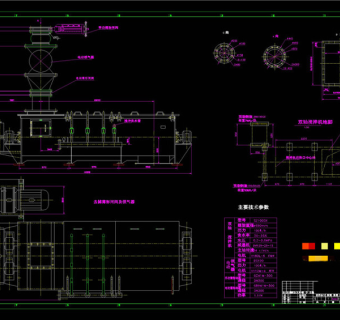 搅拌机安装图CAD机械图纸