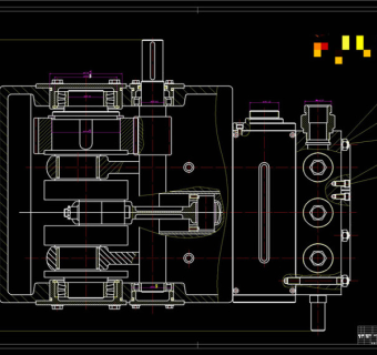 空压机剖视图CAD机械图纸