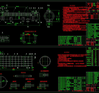 浮头式换热器设计素材CAD机械图纸