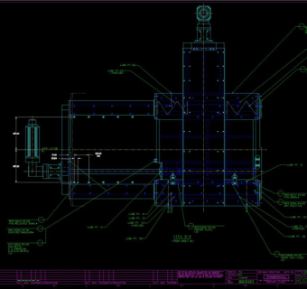 十字滑台装配图CAD机械图纸