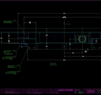 十字滑台装配图CAD机械图纸