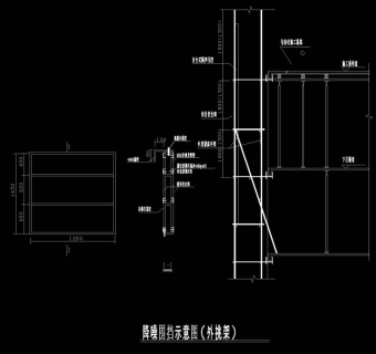 降噪围挡示意图CAD机械图纸