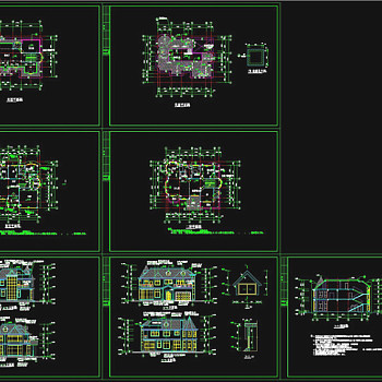 别墅cad图纸
