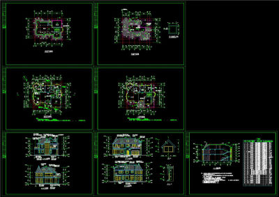 别墅cad图纸