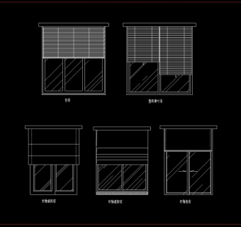 cad窗帘方案素材图