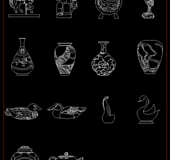 cad工艺品素材图