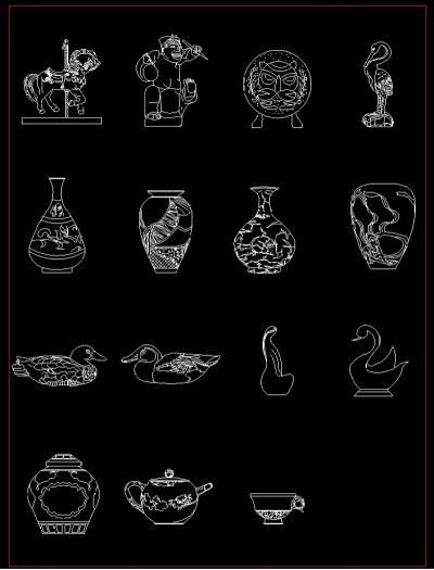 cad工艺品素材图