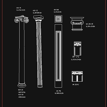 cad罗马柱素材图