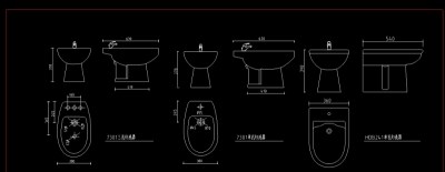 cad卫生间马桶