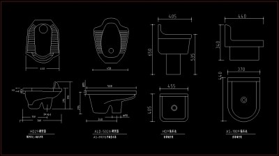 cad坐便器与拖布池