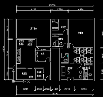幼儿园CAD平面图图片