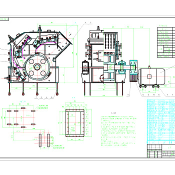 PF1007反击破碎机CAD总图