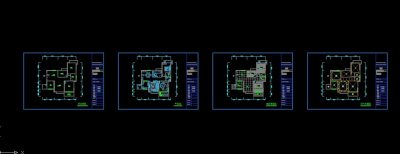 80平室内空间设计方案CAD