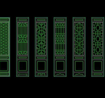 CAD装饰之各种屏风