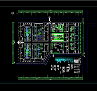居住区规划总平面图CAD图