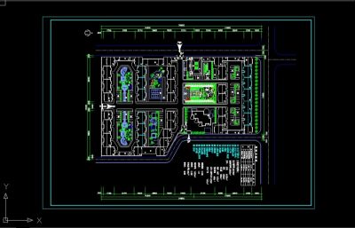 居住区规划总平面图CAD图
