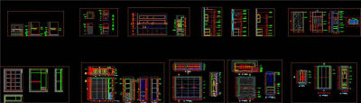 节点详图柜子合集CAD图纸