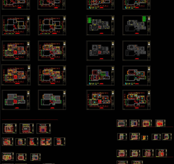 复式加跃层简约时尚CAD图纸