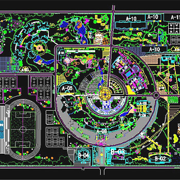 新校区规划最后方案CAD图纸