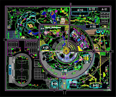 新校区规划最后方案CAD图纸