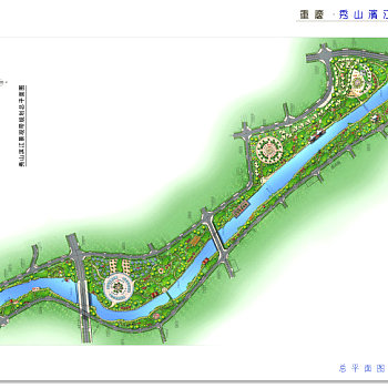 室外设计秀山滨江路设计cad