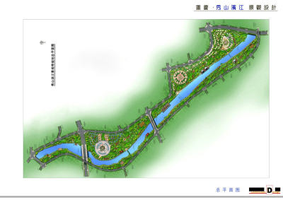 室外设计秀山滨江路设计cad