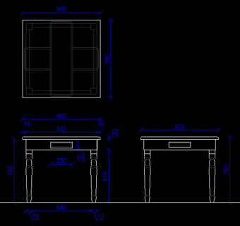 整套办公家具CAD图纸