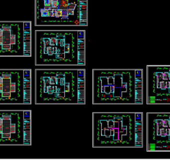 楼盘商品房全套CAD图纸源文件下载
