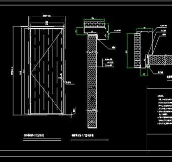 防火门CAD入户门