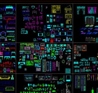 常用立面图库CAD