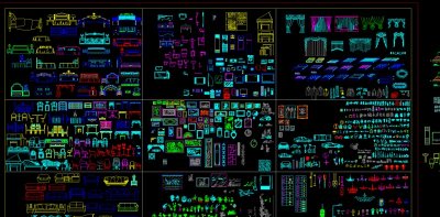 常用立面图库CAD