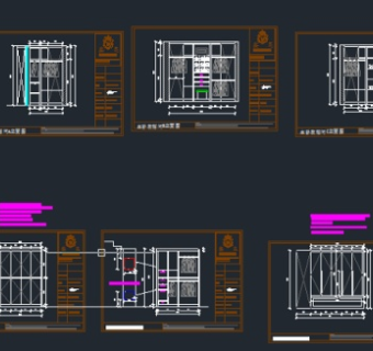 木饰面CAD效果图