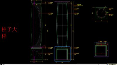 柱子大样cad详图