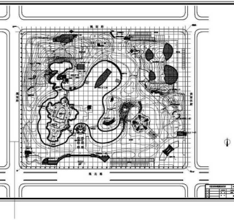 定位网格图CAD图纸