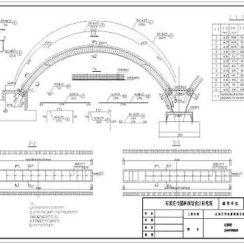 拱桥主体结构钢筋图CAD图纸