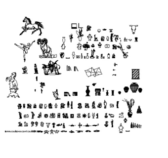 立面陈设品CAD图纸