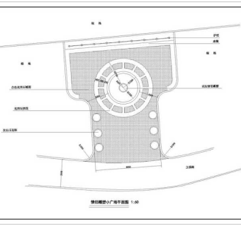 情侣广场平面CAD图纸
