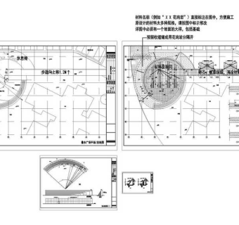 东莞山顶公园园林叠水广场区CAD图纸