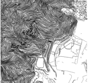 CAD深圳兰溪谷公园景观坐标定位图纸